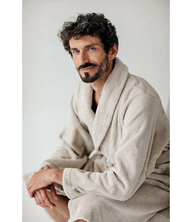 Casilin Unisex Bathrobe Teddy Beige