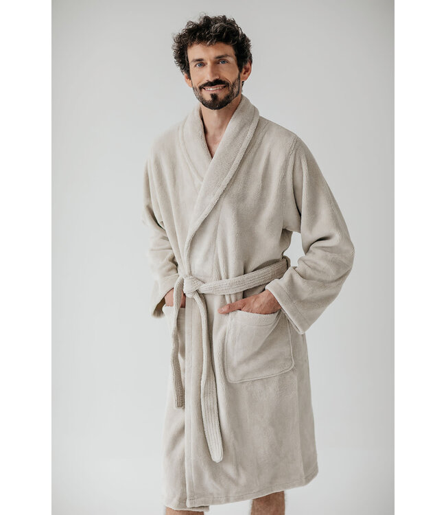 Casilin Unisex Bathrobe Teddy Beige