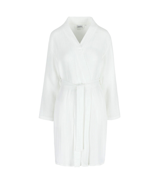 Casilin Crinkly Bathrobe White