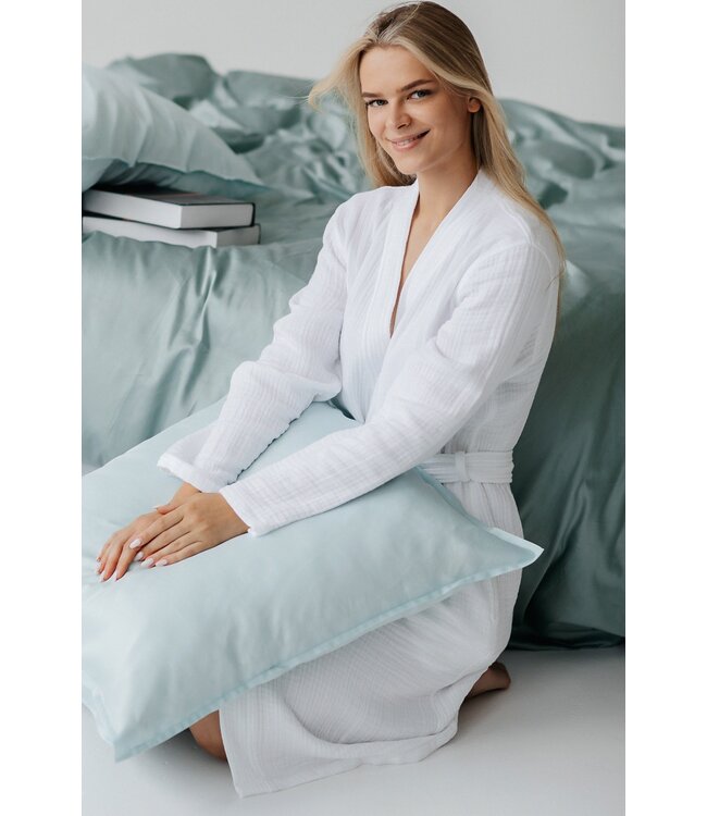 Casilin Crinkly Bathrobe White