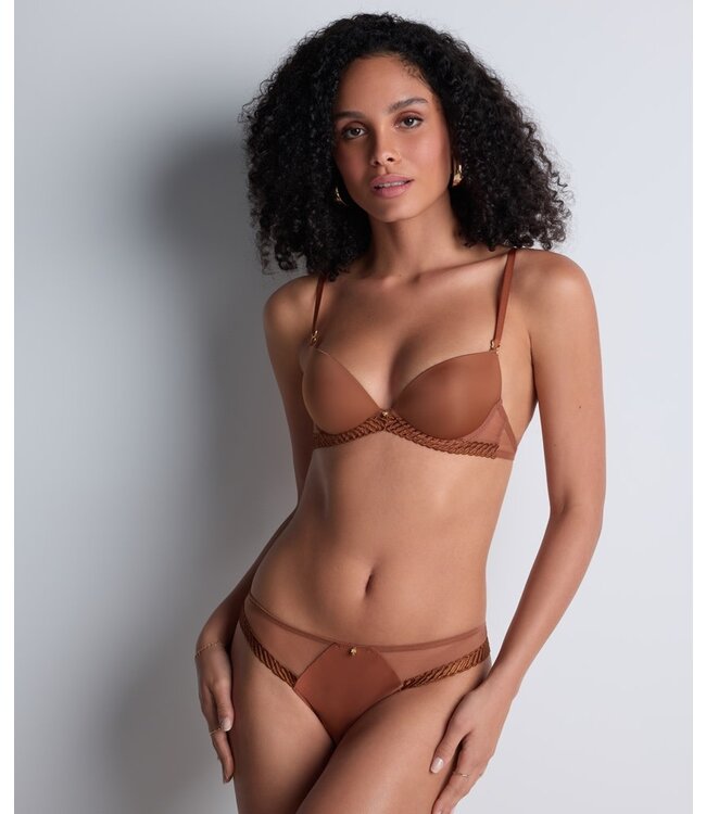 Aubade Paris Bresilien Slip Sheer Emotion Honey