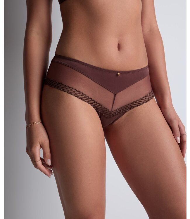 Aubade Paris Shorty Sheer Emotion Sepia