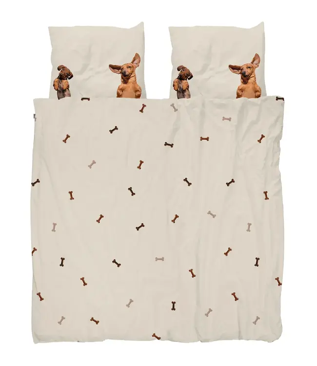 Snurk Dachshund Friends Flanel Dekbedovertrek