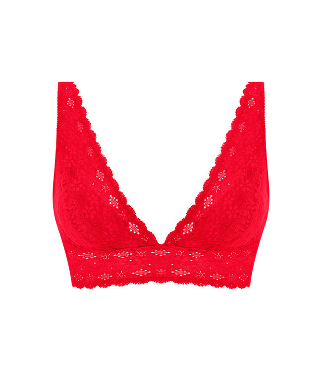 Wacoal Halo Lace Soft Cup Bra Equestrian Red