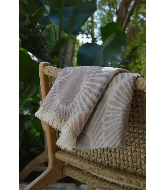 Zus en Zomer Hammam Towel Alya Gray Brown