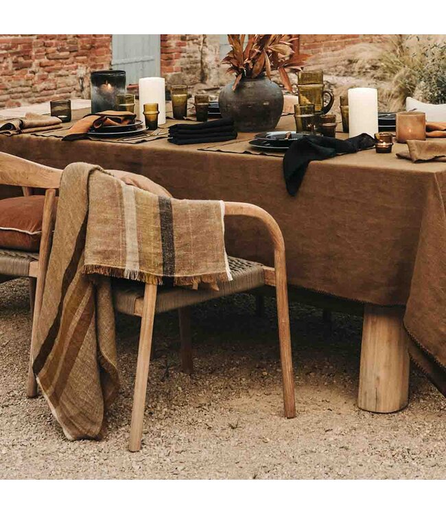 Haomy Malibu Linnen Plaid Lin