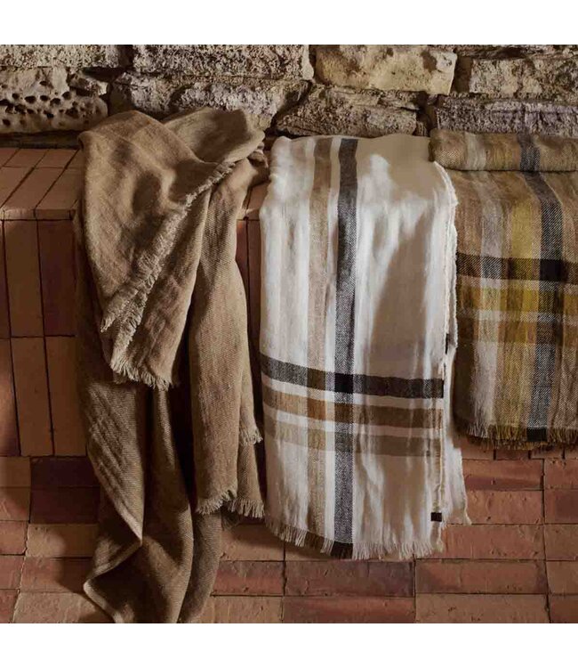 Haomy Malibu Linnen Plaid Lin