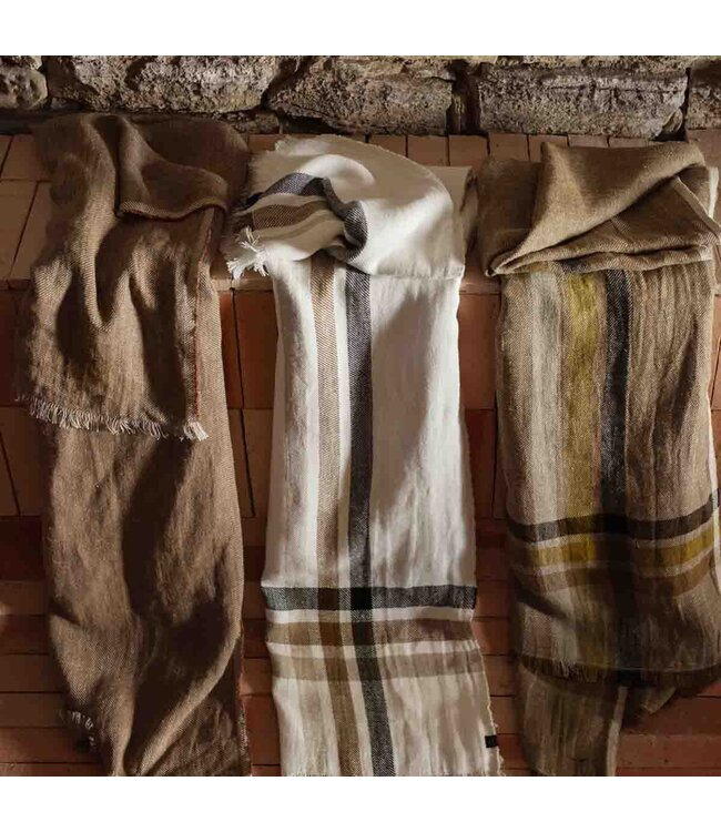 Haomy Malibu Linnen Plaid Lin