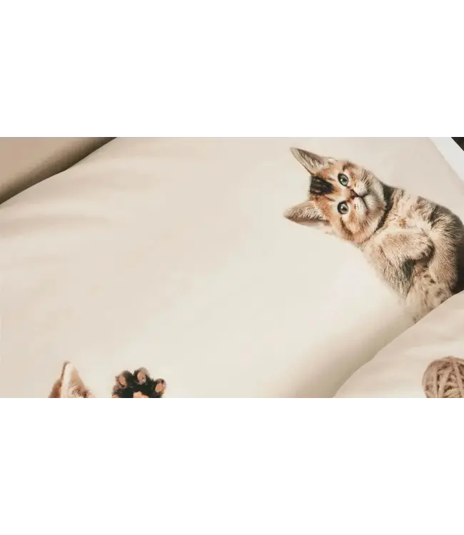 Snurk Kitten Friends Flanel Dekbedovertrek