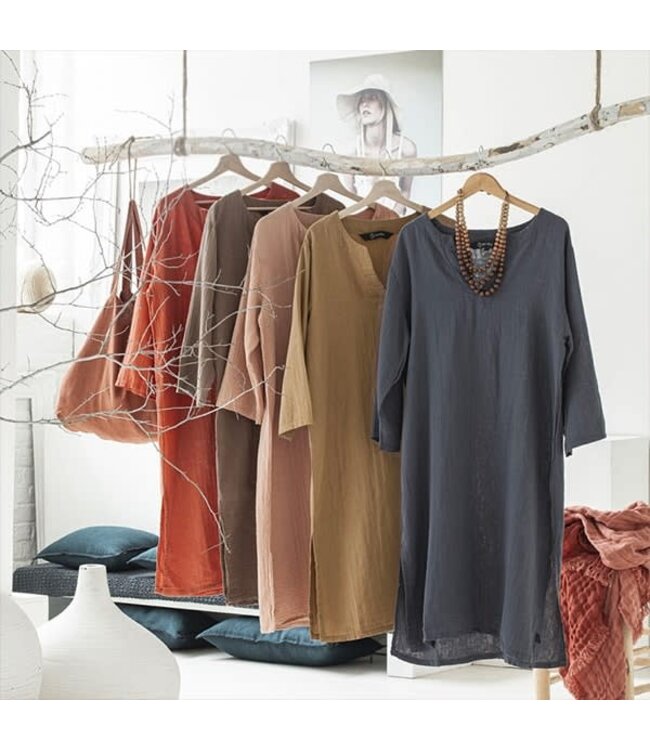 Tuniek Dili voile de Coton Petale