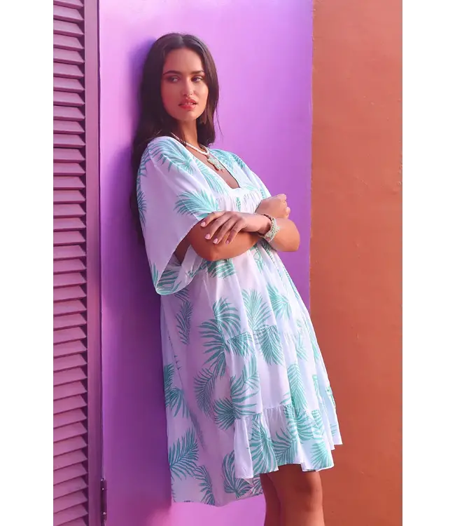 Hot Lava Jolene Dress Palm Cove Azure