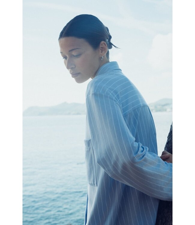 Pluto Iris Gown Blue Stripes