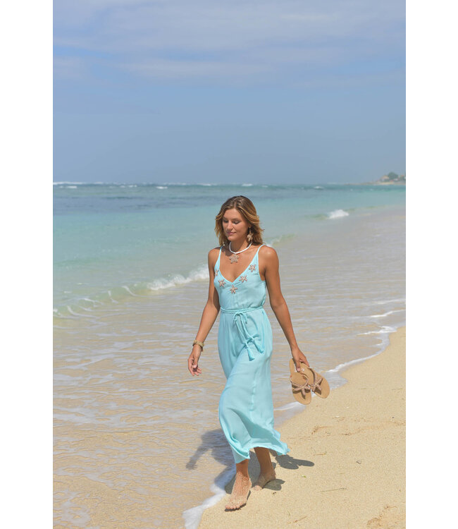 Hot Lava Starfish Dress Azure/Bronze