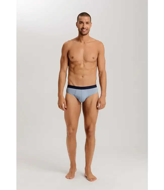 Hanro Cotton Essentials Briefs 2-Pack Deep Navy/Sea Breeze