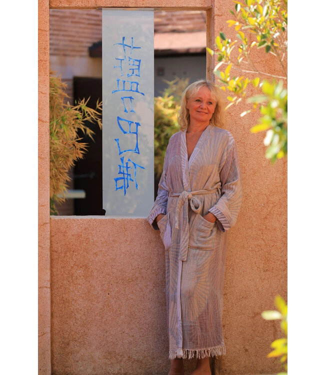 Zus en Zomer Bathrobe Kimono Alya Brown