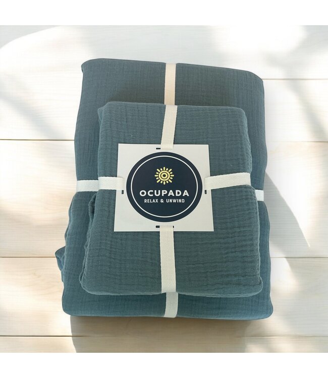 Ocupada Dekbedovertrek Tetra Tencel Goblin Blue