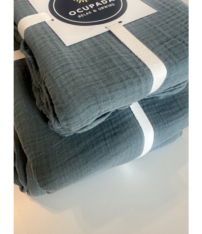 Ocupada Dekbedovertrek Tetra Tencel Goblin Blue