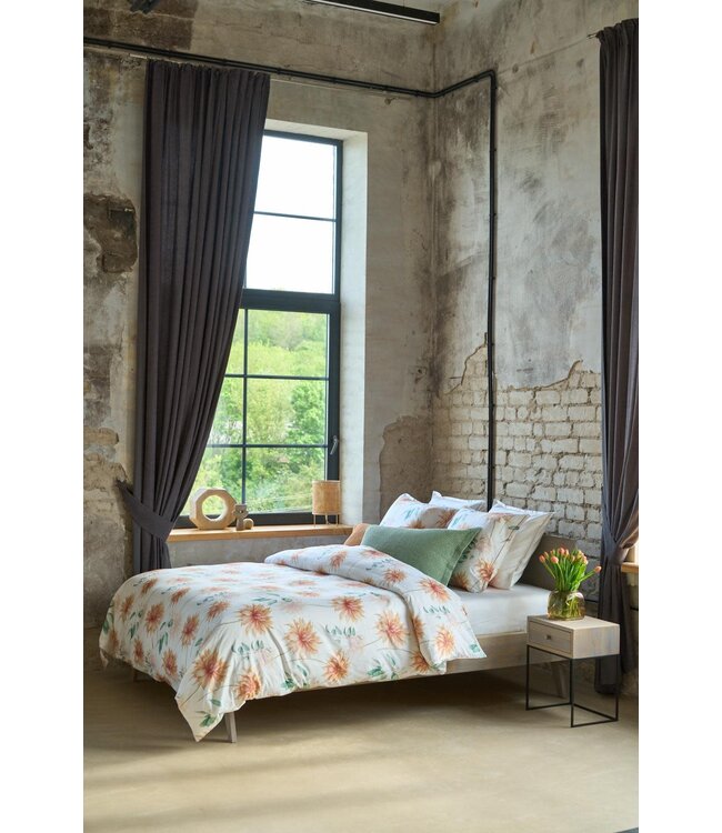 Nomo Kourtney Satijn 300TC Dekbedovertrek Off-White