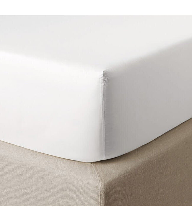 Passion Home Linen Hoeslaken Uni Satijn White