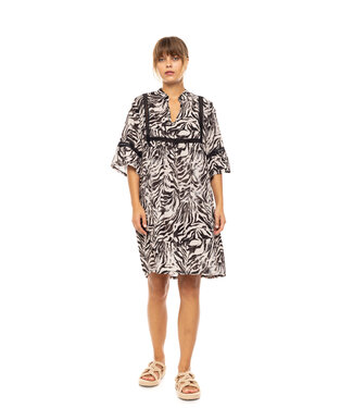 Beachwear Dress Beige/Black
