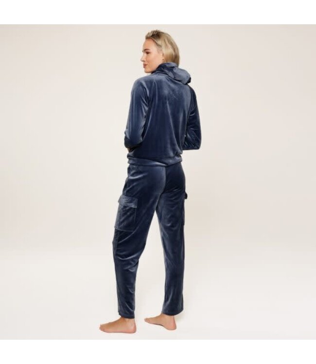 Lingadore Velvet Homewear Set Dark Denim