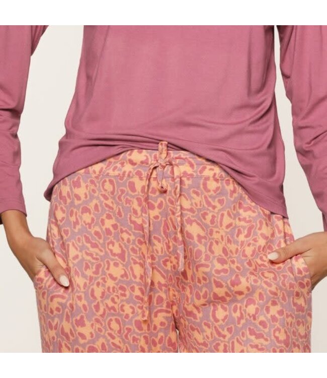 Lingadore Pyjama Set Leopard Print Pink