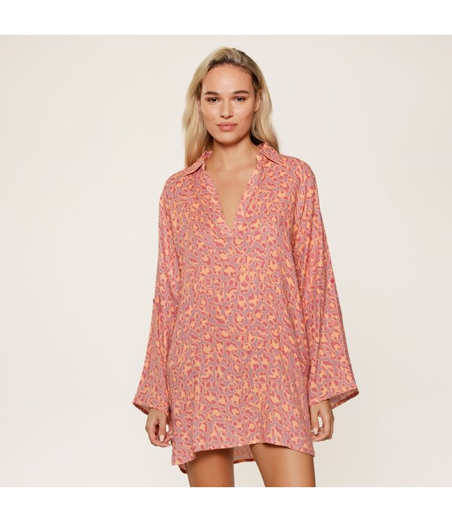 Lingadore Homewear Dress Leopard Print Pink