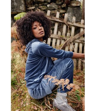 Lingadore Velvet Homewear Set Dark Denim