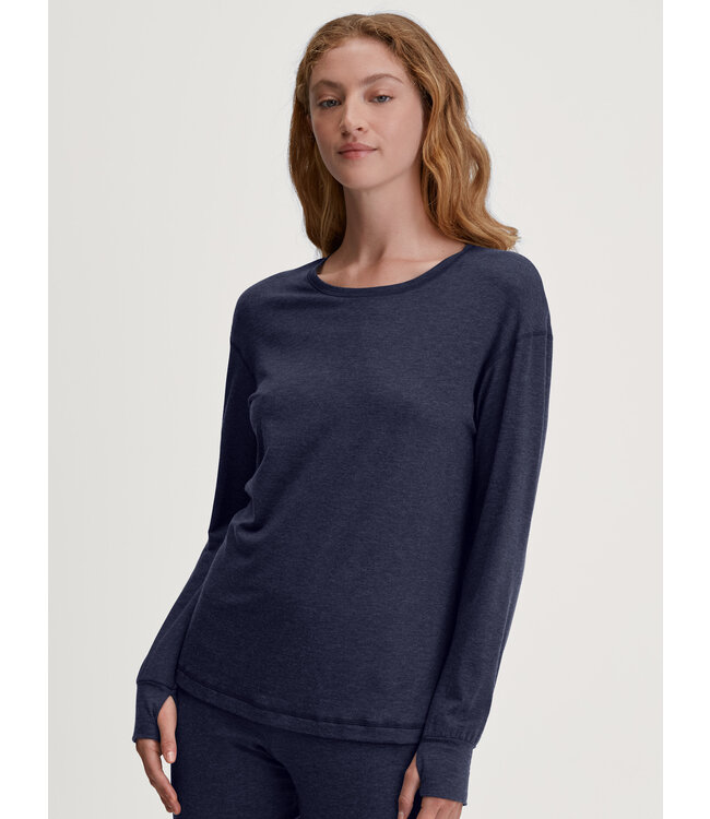 Calida DEEPSLEEPWEAR Women Warming Shirt Evening Blue