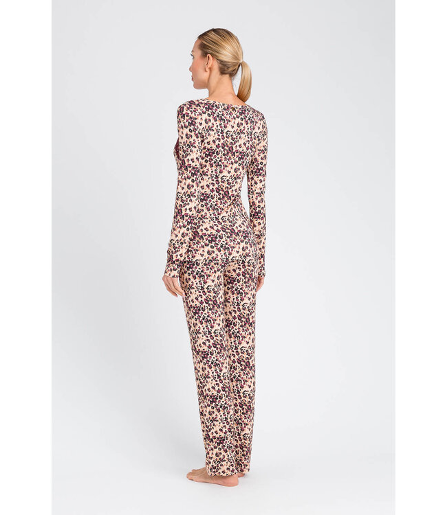 Twin-Set Pyjama Animalier Red Wine