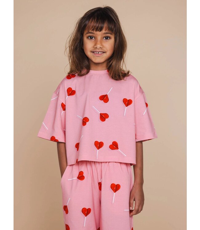 Snurk Lollipop Love Cropped T-shirt Kids