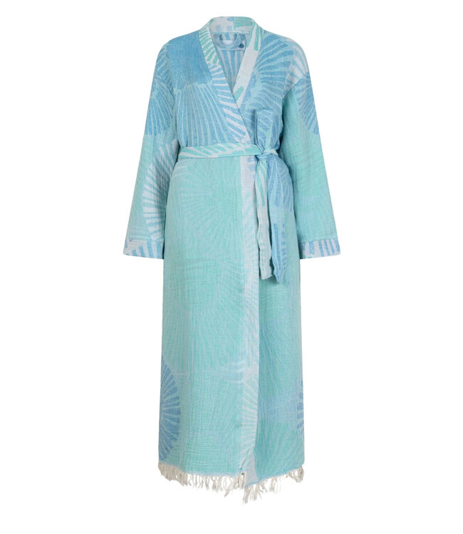 Zus en Zomer Bathrobe Kimono Alya Turqoise