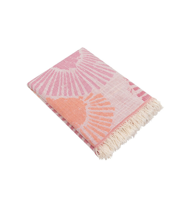 Zus en Zomer Hammam Towel Alya Pink Orange