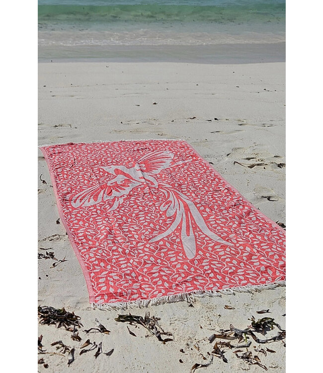 Zus en Zomer Hammam Towel Kolobri Coral