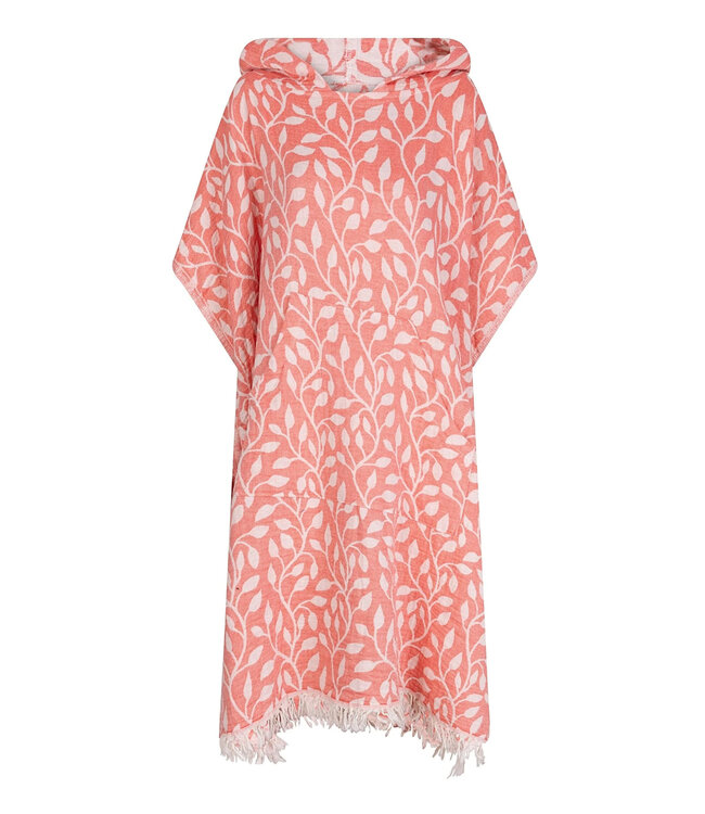 Zus en Zomer Poncho Leaf Coral