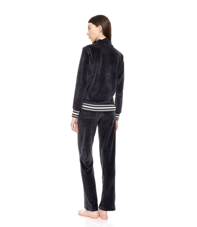 Homewear Set Velvet Grey Charcoal