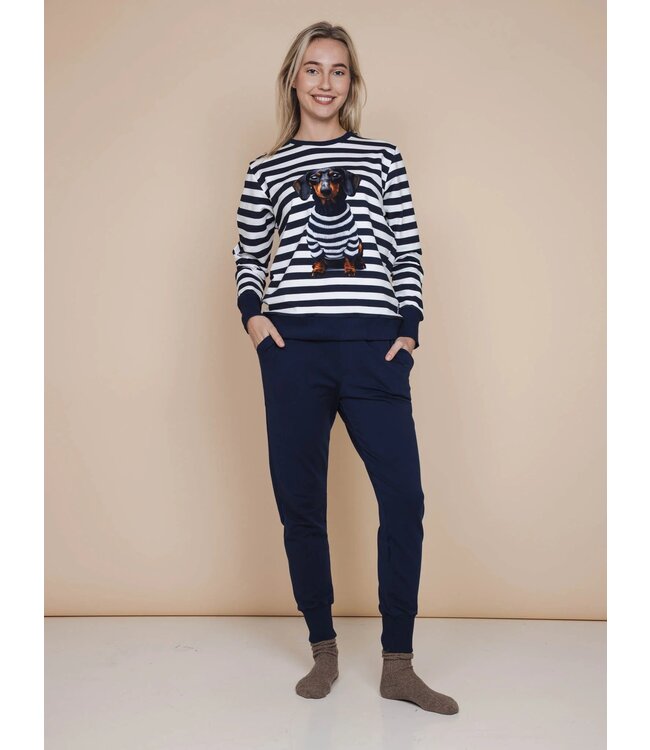 Snurk Navy Broek Regular