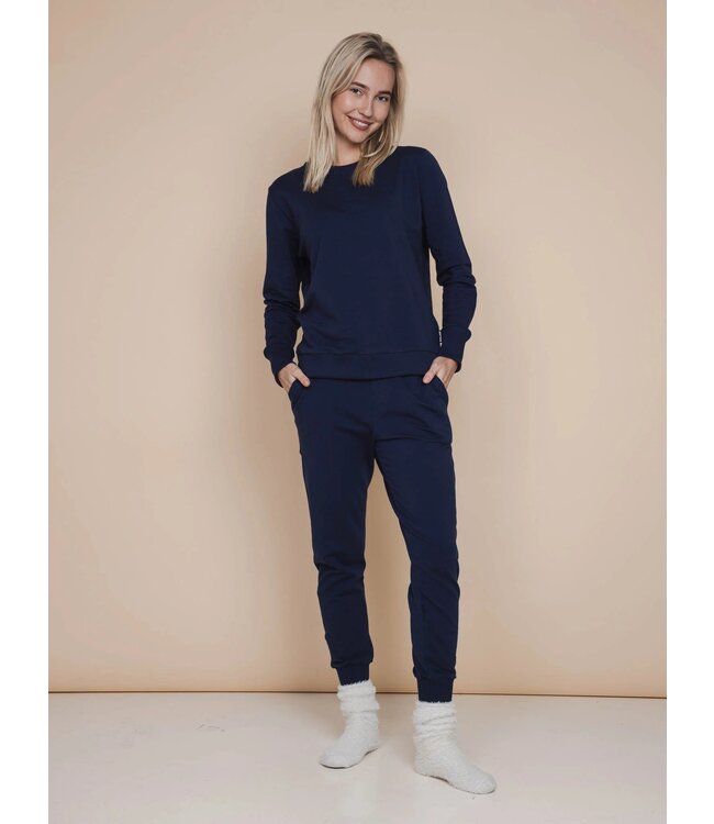 Snurk Navy Broek Regular
