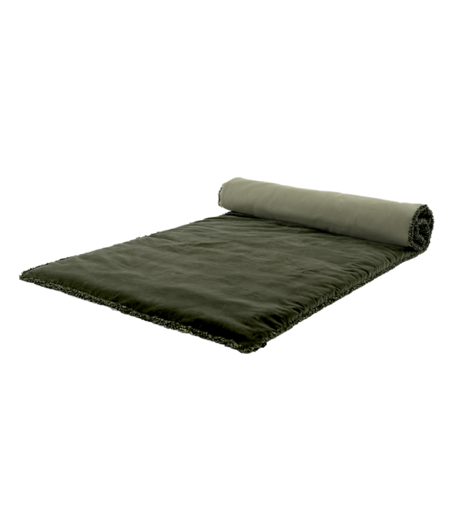 Haomy Kobe Cosy Bedloper Kaki Velvet