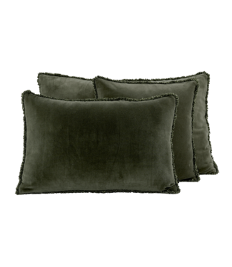 Kobe Cushion Kaki Velvet