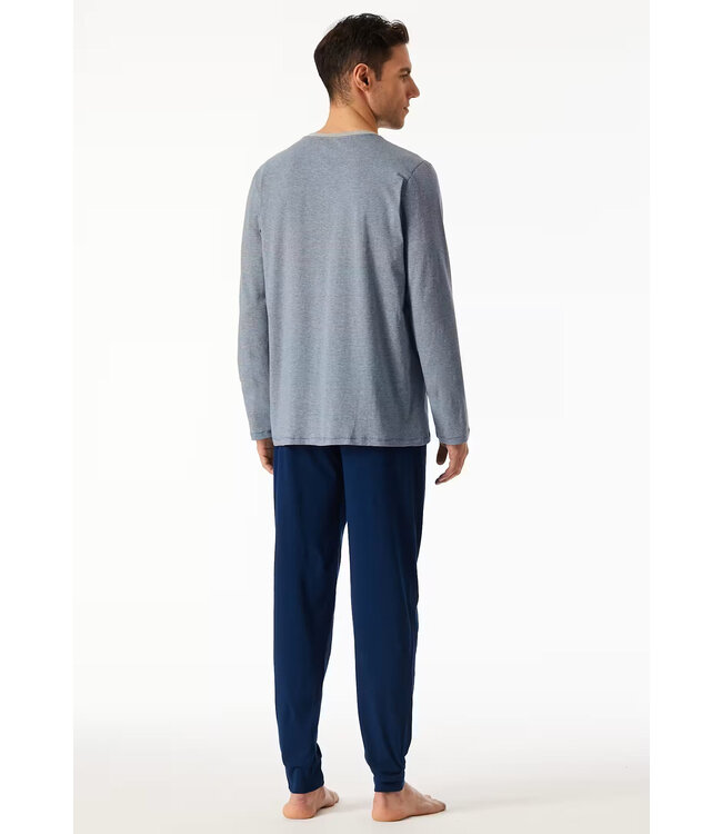 Schiesser Pyjama Heren Dark Blue
