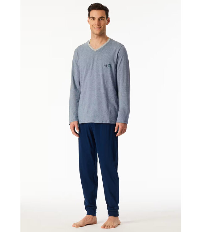 Schiesser Pyjama Heren Dark Blue