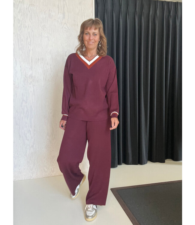 Soho Loungewear Set Bordeaux