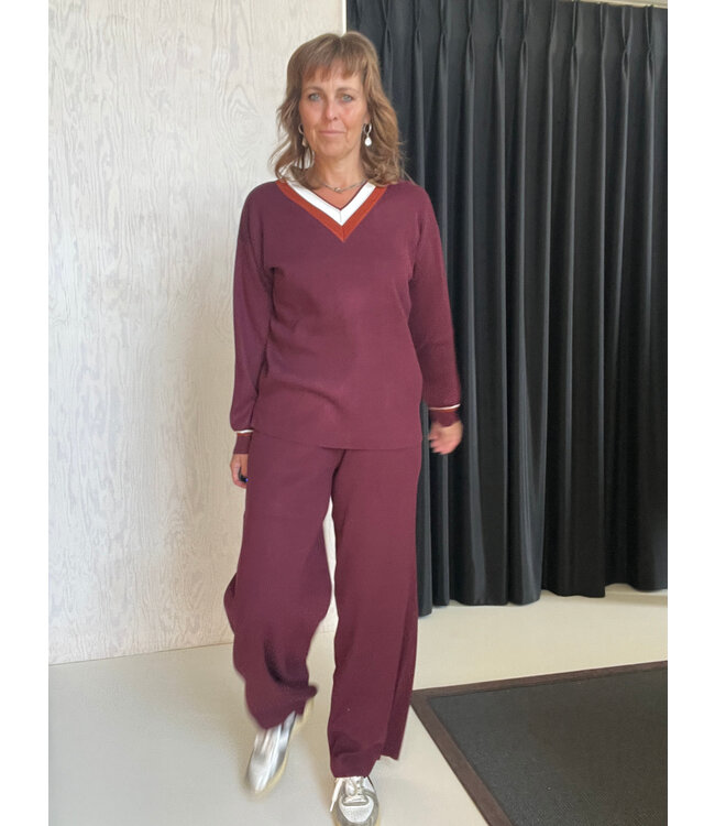 Soho Loungewear Set Bordeaux