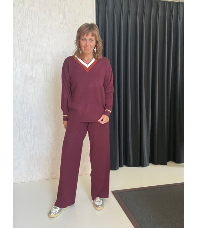 Soho Loungewear Set Bordeaux