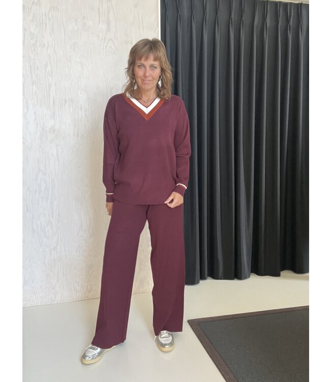 Soho Loungewear Set Bordeaux