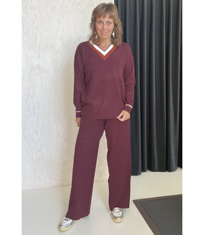 Soho Loungewear Set Bordeaux