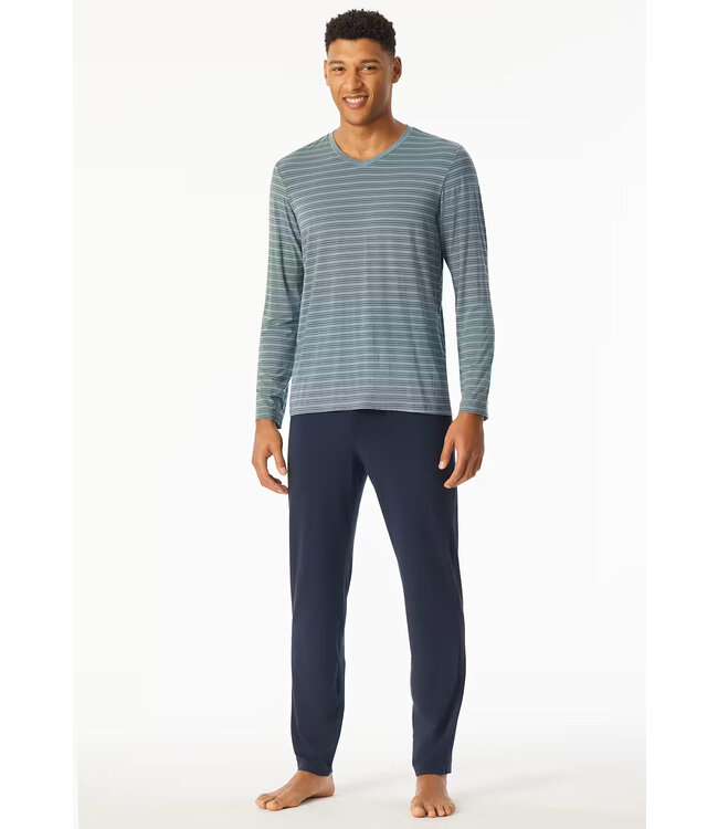 Schiesser Pyjama Heren Mineral Green