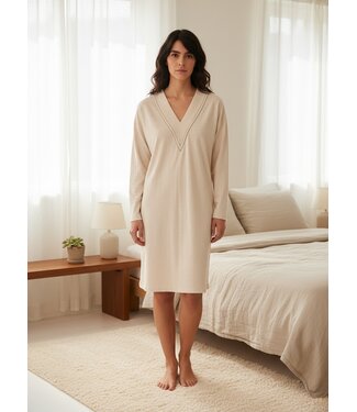 Pluto Aada Nightdress Beige Chine