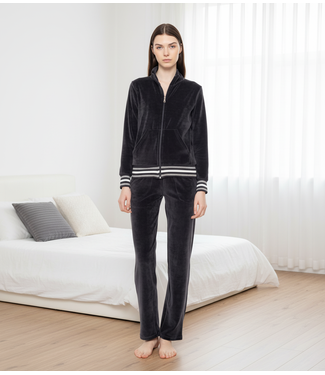 Homewear Set Velvet Grey Charcoal